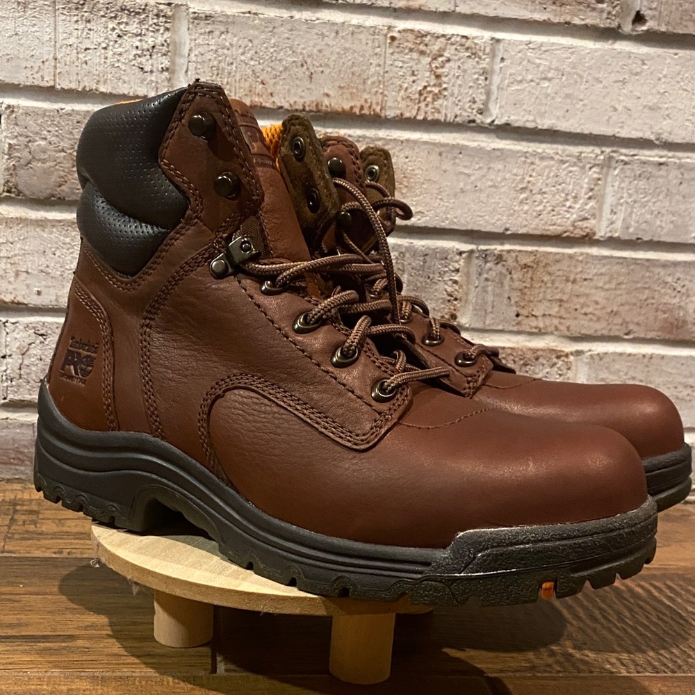 Timberland PRO Men's Dark Brown Leather Boots-rp